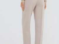 Зауженные книзу брюки, Бежевый