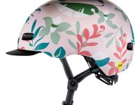 Nutcase Шлем защитный Nutcase Little Nutty Leaf It, цвет Розовый-Зеленый, ростовка XS