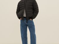 Утепленная стеганая куртка-бомбер