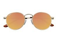 Очки солнцезащитные ZIPPO, унисекс, золотистые, оправа из меди, оранжевые линзы