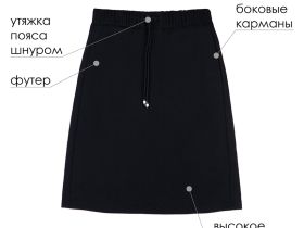 Юбка из футера