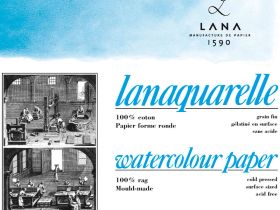 Альбом-склейка для акварели Lana "Lanaquarelle" 26х36 см среднее зерно 20 л 300 г хлопок 100%