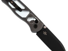 Складной нож Kizer Drop Bear, сталь Nitro-V, компактный EDC, рукоять акрил, темно-серый