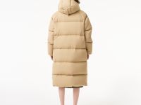 Женский длинный пуховик Lacoste с капюшоном