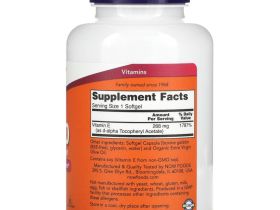 NOW Foods, натуральный витамин E-400, 268 мг, 250 капсул