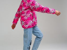 Куртка текстильная с полиуретановым покрытием для девочек