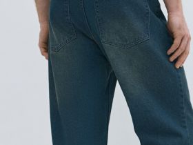 Свободные джинсы Bow, Синий