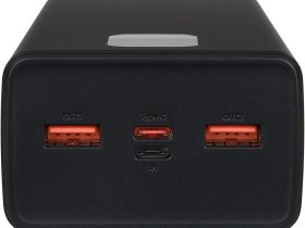 Портативное зарядное устройство TFN Electrum 30 000 мАч Чёрное