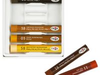 Набор пастели масляной Гамма "Студия", "Земляные оттенки", 6 цветов, картон. упак., европодвес