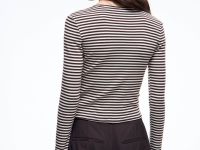 Приталенный лонгслив в полоску Глория Джинс