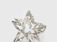 Заколка-краб для волос в виде звезды для девочек, Серебряный