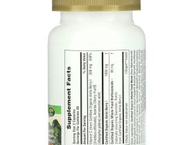 NaturesPlus, Source of Life Garden, сертифицированный органический витамин C, 60 растительных капсул