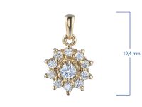 Подвеска из желтого золота э0312пд04202940