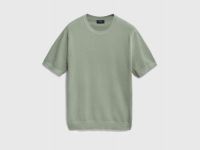 Футболка из текстурной ткани, Зеленый