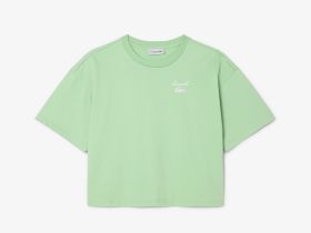 Женская футболка Lacoste из хлопка