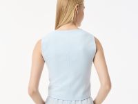 Женская облегающая жилетка Lacoste из смеси льна