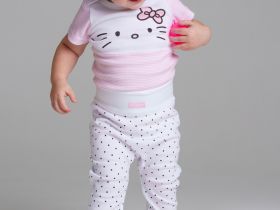 Ползунки детские трикотажные для девочек, 2 шт в комплекте