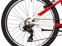 Подростковый велосипед Novatrack Extreme 24 7sp, год 2025, цвет Красный-Белый, ростовка 13