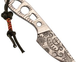 Скелетный нож Волчий Век МиниМасичька "Дип Петроглиф" Custom, сталь 95х18
