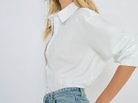 Рубашка из хлопка, Белый