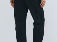 Джоггеры из твила с карго-карманами, Черный