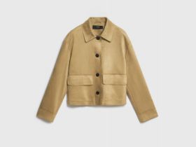 Куртка из искусственной замши, Бежевый