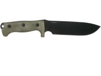 Нож с фиксированным клинком LionSteel M7B CVG, сталь Sleipner, рукоять Green canvas micarta