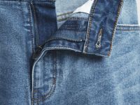 Расклёшенные джинсы с высокой посадкой, Синий