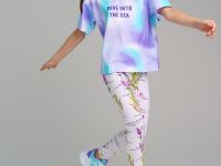 Брюки трикотажные для девочек (легинсы укороченные), 2 пары в комплекте