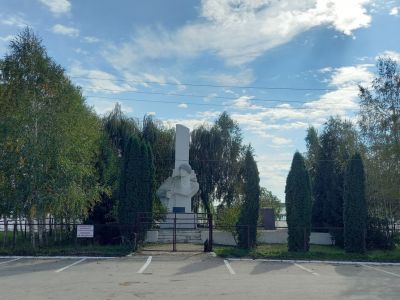 Памятник (обелиск с бюстом вооруженного воина) погибшим героям Великой Отечественной войны