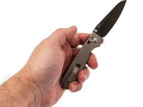 Складной нож Kizer Original 2 Sheepsfoot, сталь S45VN, рукоять титан, серый