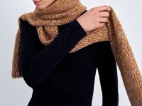 Шарф с добавлением шерсти