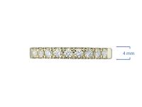 Кольцо из желтого золота с бриллиантами э0301кц08161200