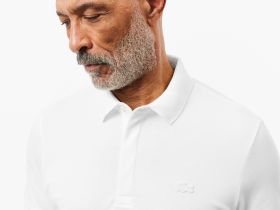 Мужское поло Lacoste PARIS стандартного кроя