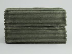 Плед Мягкая полоска/Soft strip, зеленый