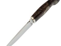 Нож Окский, сталь N690, рукоять карельская береза