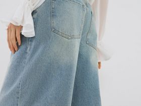 Шорты-бермуды со средней посадкой, Синий