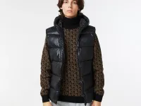 Мужская стёганая жилетка Lacoste с капюшоном