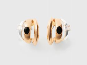 Серьги в виде колец O'STIN x Яндекс Книги, Золотой