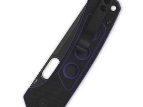 Складной нож QSP Unicorn, сталь 14C28N, рукоять микарта, черный/фиолетовый