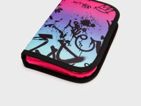 Пенал текстильный с наполнением для девочек