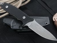 Нож с фиксированным клинком Fantoni, HB Fixed, FAN/HBFxSwBkKy, сталь CPM-S35VN, рукоять стеклотекстолит G-10, чёрный