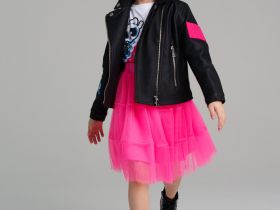 Куртка кожаная для девочек