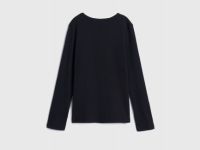 Лонгслив с принтом Hello Kitty для девочек, Черный