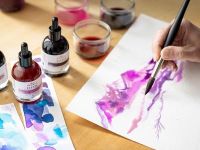 Чернила акварельные Jacques Herbin ?clats, 50 мл, Rose Indian Индийская роза