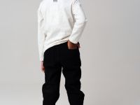 Брюки текстильные джинсовые утепленные флисом для мальчиков