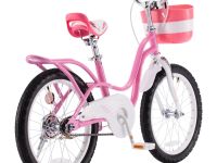 Детский велосипед Royal Baby Little Swan 18, год 2022, цвет Розовый