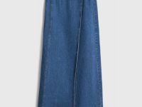 Джинсовая макси-юбка, Синий