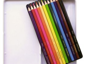 Набор карандашей цветных Acmeliae 12 цв, в металлическом футляре