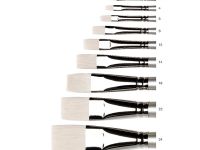 Кисть синтетика №18 плоская Winsor&Newton "Artisan" длинная ручка